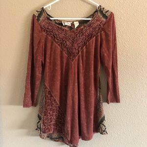 Gimmicks BKE Rust Asymmetrical Top